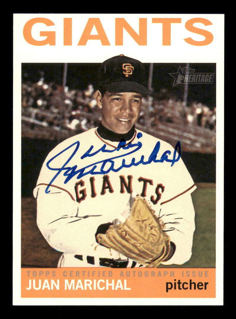 2013 Topps Heritage Real One Autograph/Auto #JM Juan Marichal Giants Blue Ink