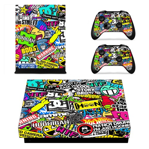 HOT - Graffiti Decal Vinyl Sticker For Microsoft Xbox one X Console & Controller - Picture 7 of 31