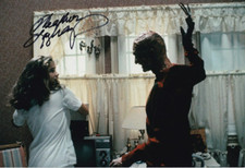HEATHER LANGENKAMP signed Autogramm 20x30cm NIGHTMARE ON ELM  in Person autograp