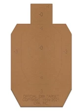 Official IDPA Cardboard Shooting Targets, Competition Torso, IDPA Silhouette