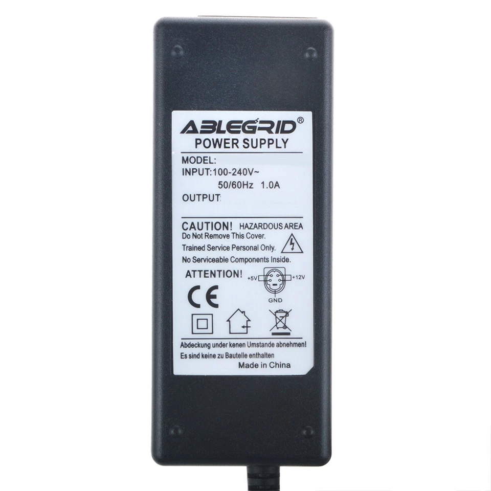 Mini 4 Pin AC Adapter Charger For Flypower SPP34-12.0/5.0-2000 Power Supply PSU - Image 3 of 4