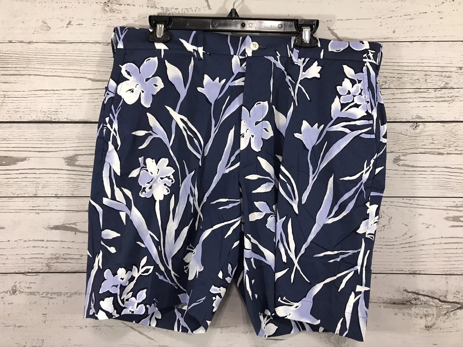 Polo Ralph Lauren Men’s Golf Classic Fit Blue Floral Shorts Size 33 Waist NWT