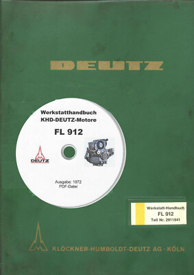 Werkstatt-Handbuch KHD-Deutz Motore FL 912    (Ausgabe: 1972)