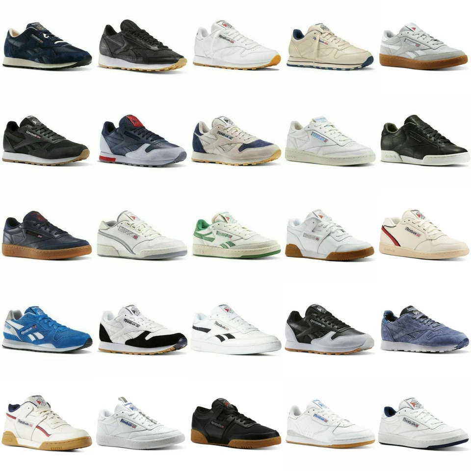Reebok Unisexe Classic Trainers Cuir Travail Nylon Revenge Chaussures Club C 85 - Photo 1/1