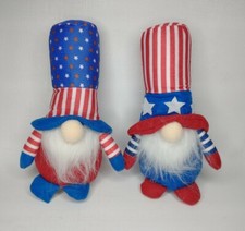 Patriotic Plush Gnomes Set Of Two Patriot Gnome Decoration