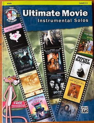 Ultimate Movie Instrumental Solos for Viola Alfred's Instrument CD Play Along 