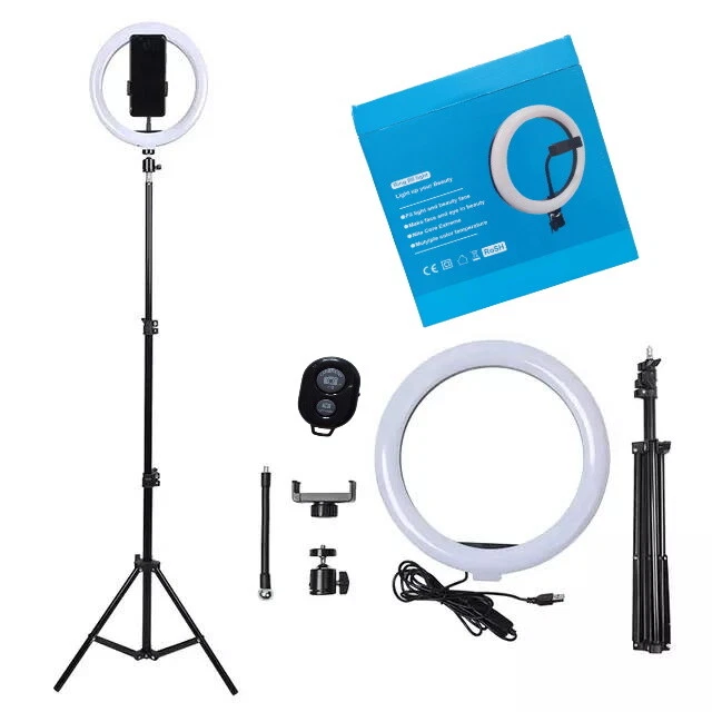 Ring Light Set including 10" Light + 1.6m Tripod + Remote Control - Image 2 of 4