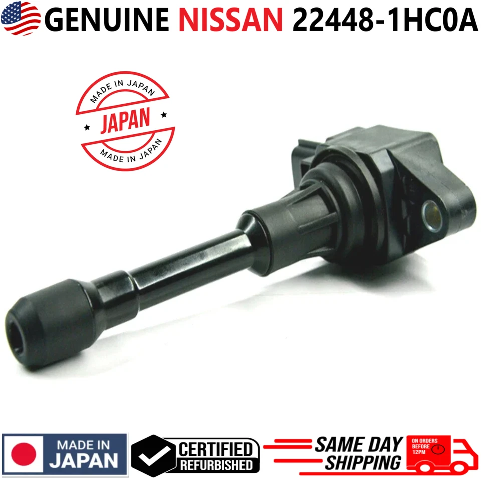 正品 x4 点火线圈适用于 2012 - 2019 年日产 Versa & Versa Note,22448-1HC0A — 第 4/4 张图片