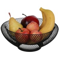 Metall Obstkorb Schwarz 25Cm Obstschale Dekoschale Metallkorb Aufbewahrungskorb