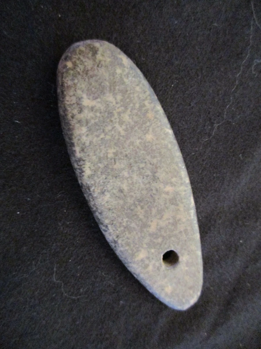NATIVE AMERICAN STONE PENDANT GORGET DRILLED ONE HOLE VARIETY