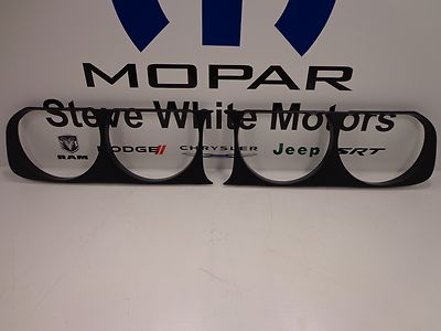 08-14 Dodge Challenger New Headlamp Bezel Left & Right Black Mopar Factory Oem