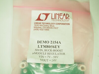 Linear Technologies Demo 2154A LTM8056EY 58VIN Buck-Boost Module Regulator READ