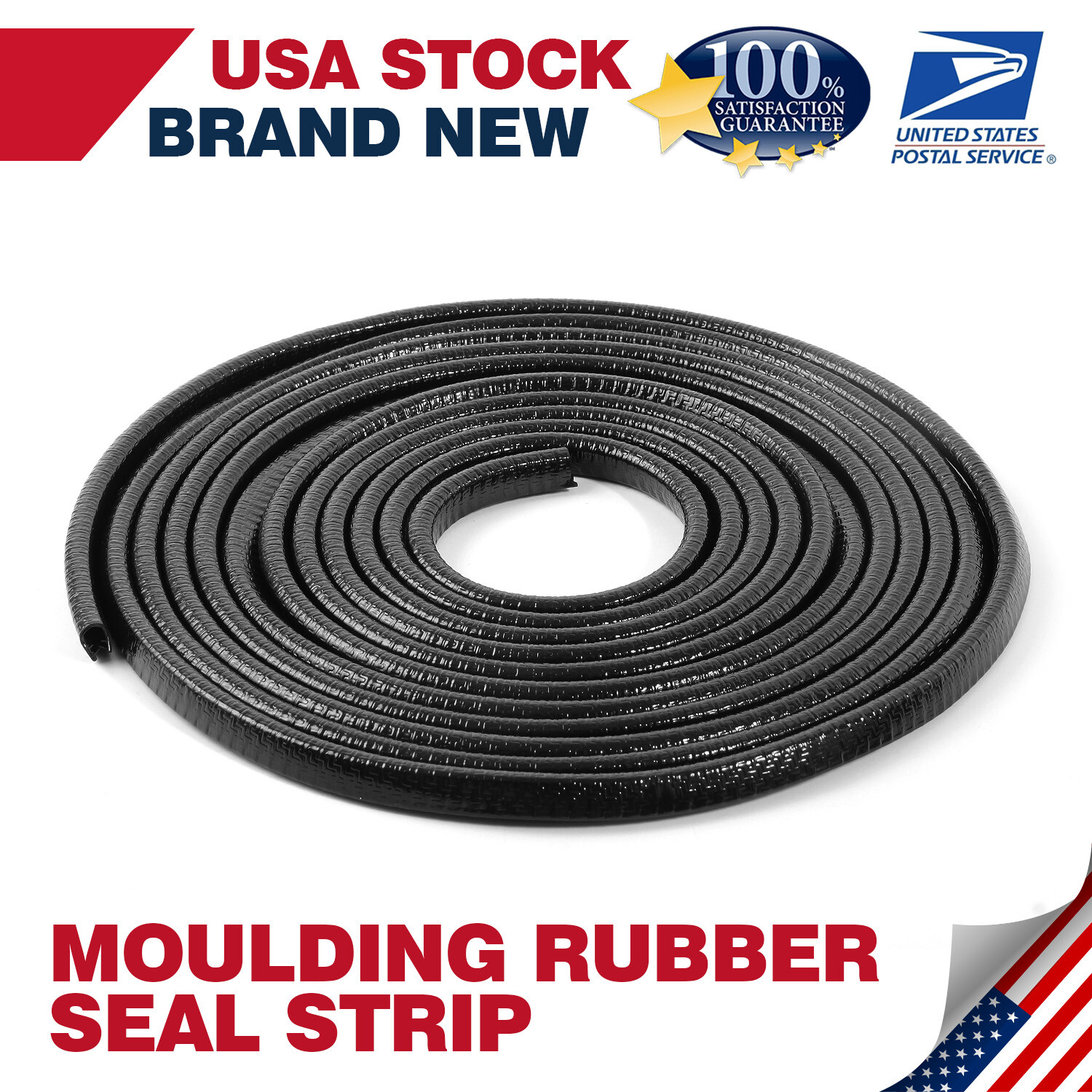 20Ft Car Rubber Seal Trim Door Edge Protector Weatherstrip Molding