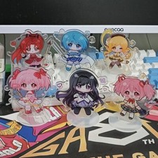 5Pcs/set Puella Magi Madoka Magica Q Version Acrylic Standing Figure Model 8Cm