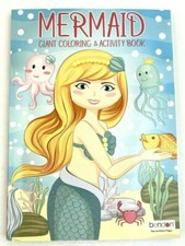 1 Mermaid - giant coloring  activity book - new - 144 pages