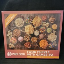 1000 Piece Food Puzzle with Game Poster New SEALED - candy sweets cookies