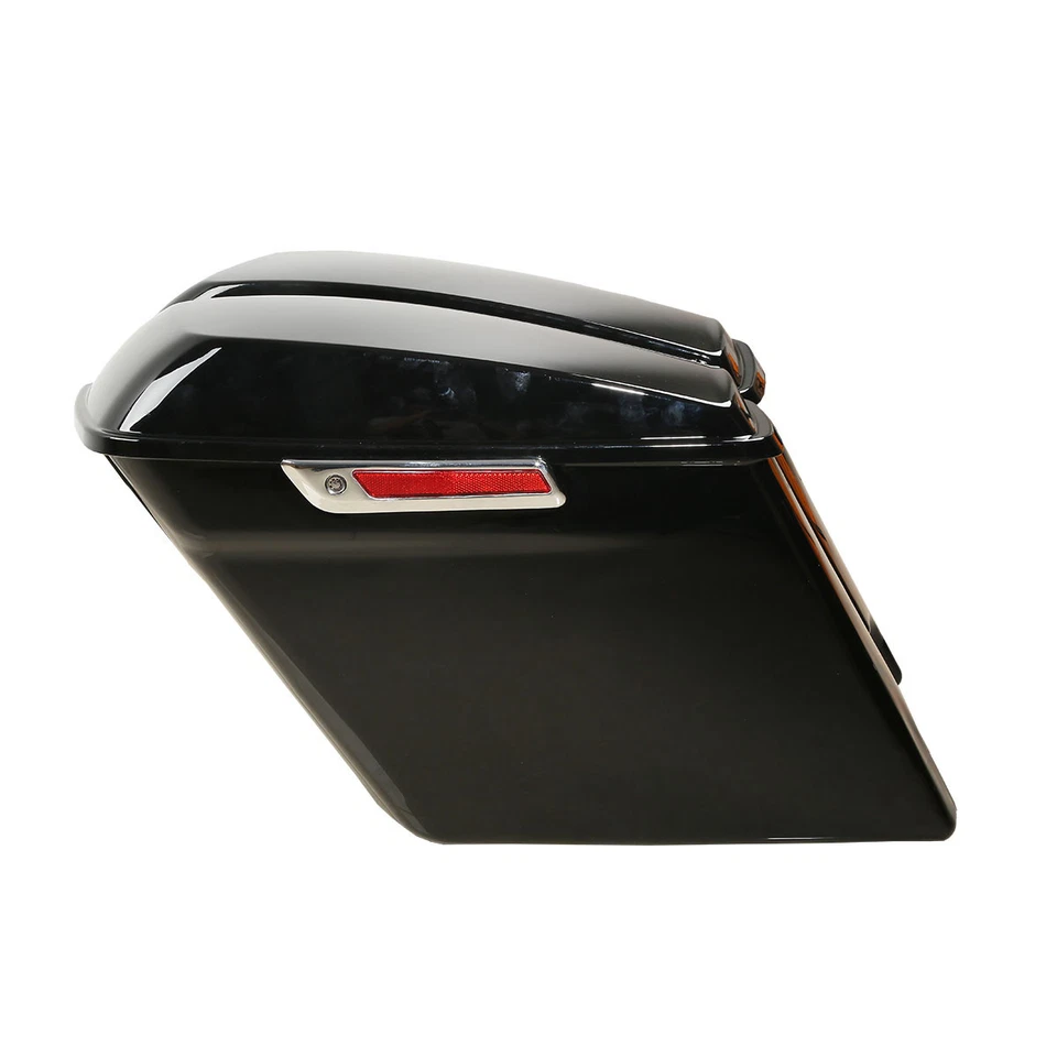 Alforja estirada de 5" con soporte de conversión de pestillo apta para Harley Softail 84-17 Foto 4 de 4