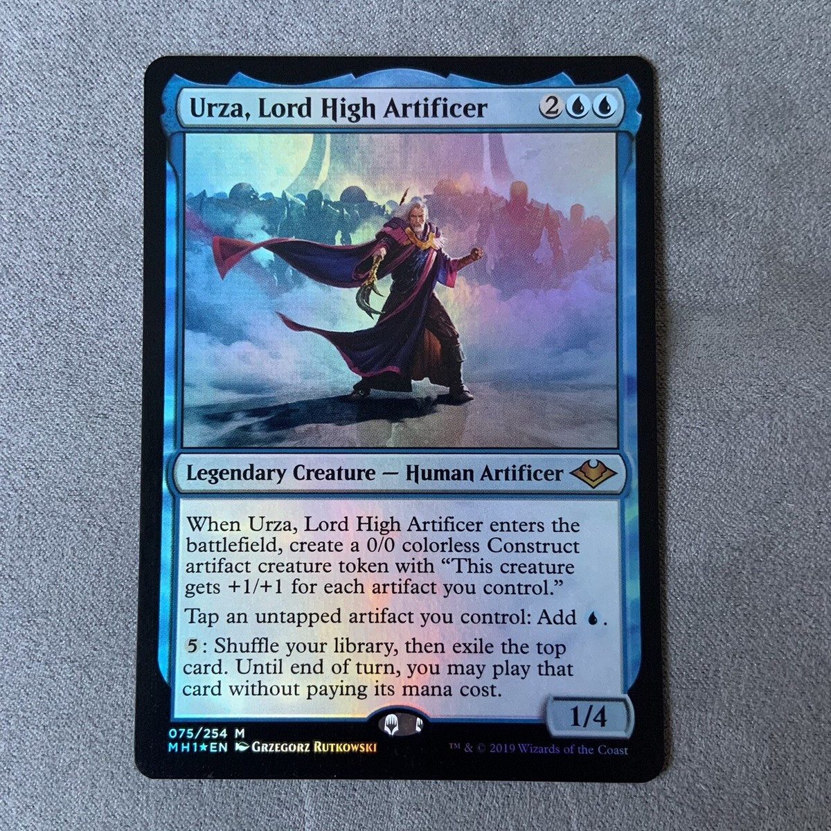 MTG 英語版Urza, Lord High Artificer Foil MTG Urza, Lord High Artificer - Near Mint Foil - Modern Horizons