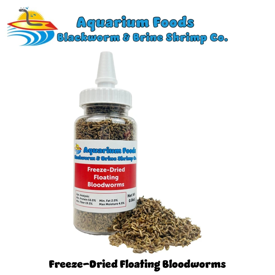 Freeze-Dried Floating Bloodworms, Tropicals, Marines, Discus, Carnivorous Plants - Image 3 of 4