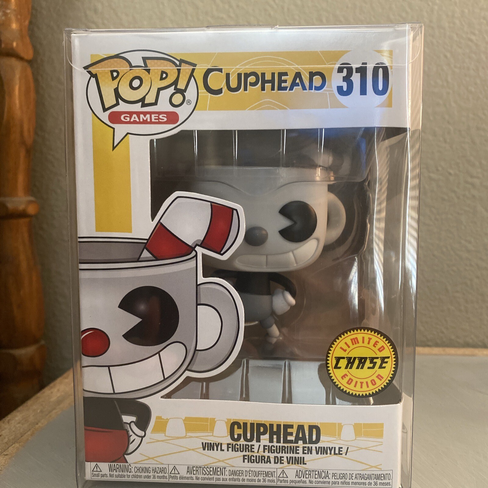 Funko Pop #310 Cuphead Vinyl Figure Chase Limited Edition!