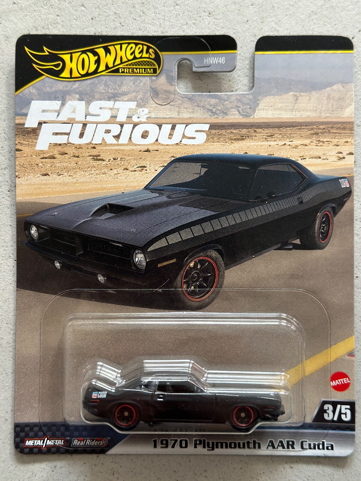 2024 Hot Wheels Premium Fast and Furious 1970 PLYMOUTH AAR CUDA Car Culture