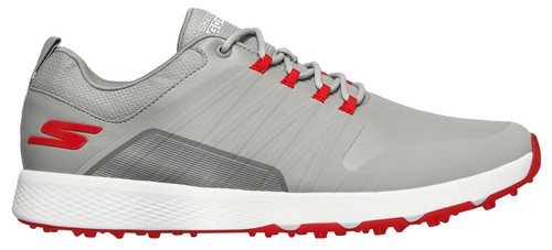 Men's Skechers Go Golf Elite 4 Victory Spikeless Golf Shoes, Gray/Red
