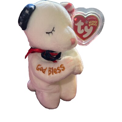 TY Beanie Baby - AMERICAN BLESSING the Praying Bear (6.5 inch) - MWMTs