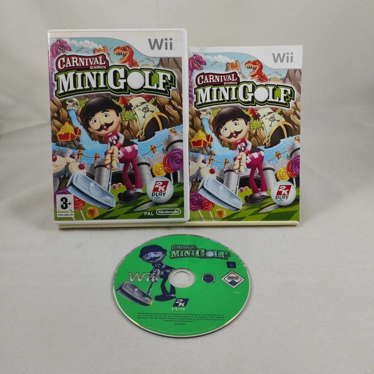 CARNIVAL GAMES MINIGOLF Wii Nintendo includes manual