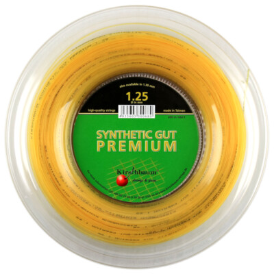 Kirschbaum SYNTHETIC GUT PREMIUM GOLD 660ft 200m Reel Tennis Racket String
