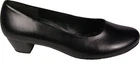 Gabor shoes pumps black genuine leather H-wide heel 35 mm new great price