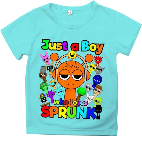Anime Sprunki- Incredibox T-shirts Tops Tees Funny Sprunki- Boys Girls T-Shirts - Picture 12 of 34