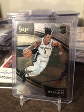 LONNIE WALKER IV 2018-19 PANINI SELECT COURTSIDE SP ROOKIE 📈 Spurs! Non Silver