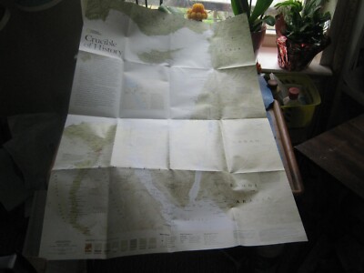 CRUCIBLE OF HISTORY THE EASTERN MEDITERRANEAN MAP National Geographic Dec. 2008