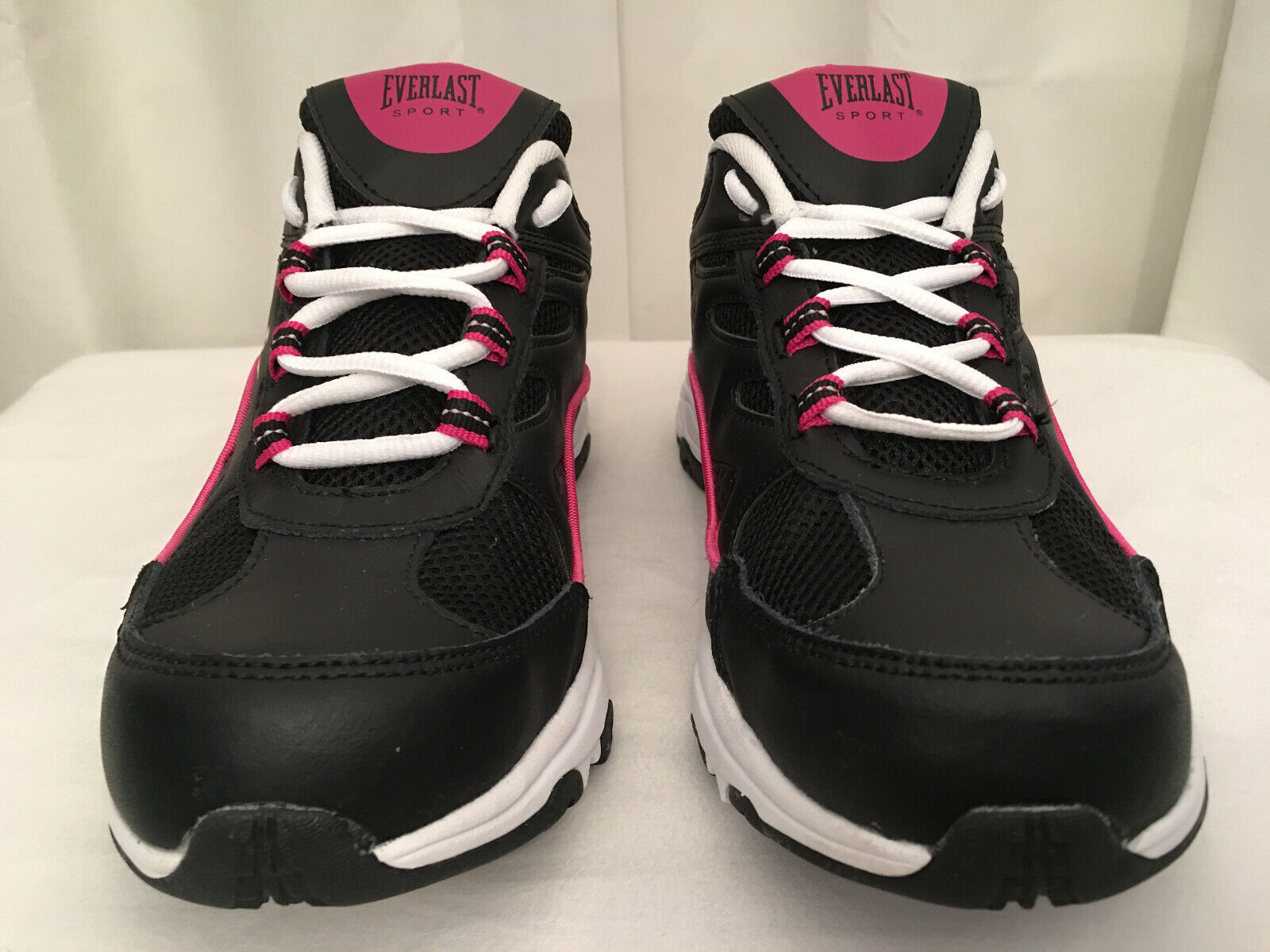 Everlast Women's Black/Pink/White Sport Natalie Lace-Up Sneaker, Size 8.5M