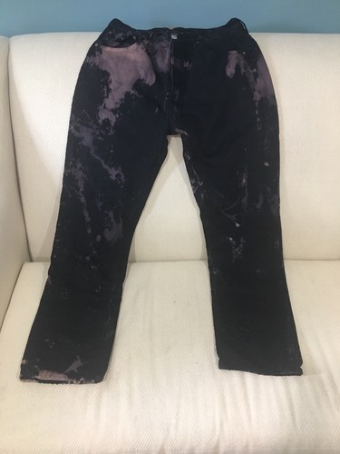 Vintage Levis 501 Button Fly Red Label Tye Dye Black Jeans 32 x 32 | eBay