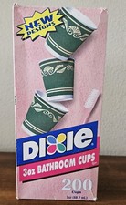 VTG Dixie 3oz Bathroom Cups. 1999 Neoclassical. Open Box 90 Full.