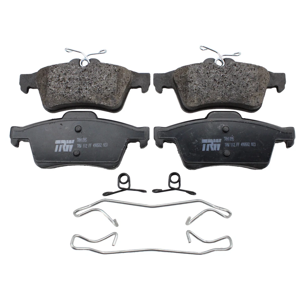 Juego de pastillas de freno traseras bajas metálicas TRW Pro para Ford Mazda Volvo Chevy Saab Jaguar Foto 2 de 4