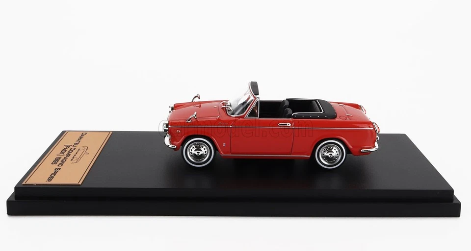 MODELLINO AUTO STATICO HACHETTE DAIHATSU COMPAGNO SPIDER F40K 1965 ROSSO 1/43 - Immagine 3 di 4
