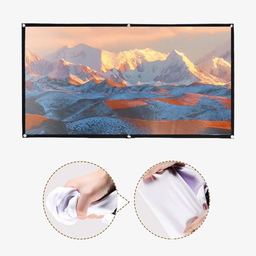 16:9 Projector Screen Projector Curtain 60/72/84/100/120 Inch HD Display Screen