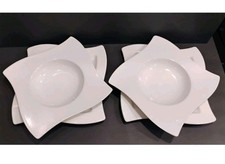 Villeroy Boch New Wave Soup Plates, Salad Plates Porcelain, 2 Sets Available
