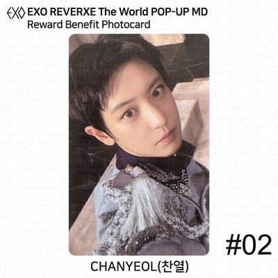 EXO REVERXE THE WORLD POP-UP Official MD Reward Benefit Photocard