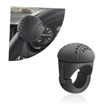 Steering Wheel Spinner, Non-Slip Silicone ABS Steering Wheel Knob Black,round