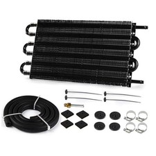 5/16" Transmission Oil Cooler, Aluminium 6 Pass Tube and Fin Cooler Kit 6 Row