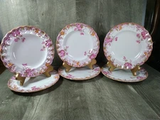 Spode Copeland's Irene Set Of SIX Bread & Butter Plates Scalloped Floral 6.5"