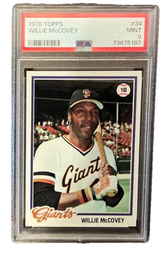 1978 Topps PSA 9 MINT Willie McCovey #34 HOF San Francisco Giants
