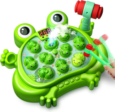 Whack A Frog Game for 2-5 Year Old Boys, Educational Toddler Toys with 5 Modes &