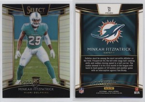 2018 Panini Select Concourse Silver Prizm Minkah Fitzpatrick #51 Rookie RC