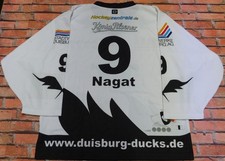 Maillot Shirt Trikot De Hockey Sur Glace Duisburg Ducks Nagat 9 Tg. L