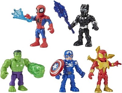 Marvel Super Hero Adventures 5-Pack   5'' Figures & Accessories [DAMAGED BOX]