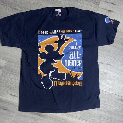 Disney Parks Shirt Adult Large Blue Short Sleeve Leap Year 2012 Magic Kingdom